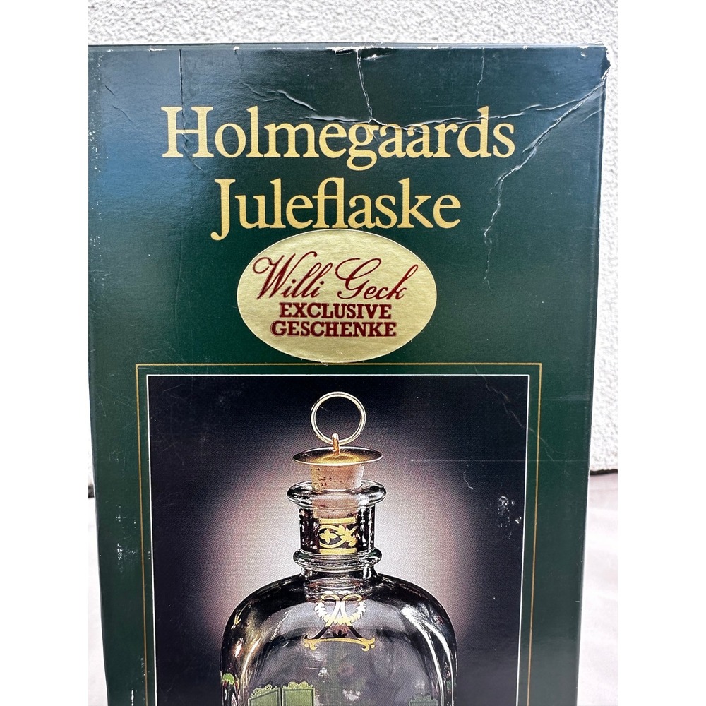 Holmegaard 1996 Christmas Bottle Danish Glass Decanter Exclusive Geschenke